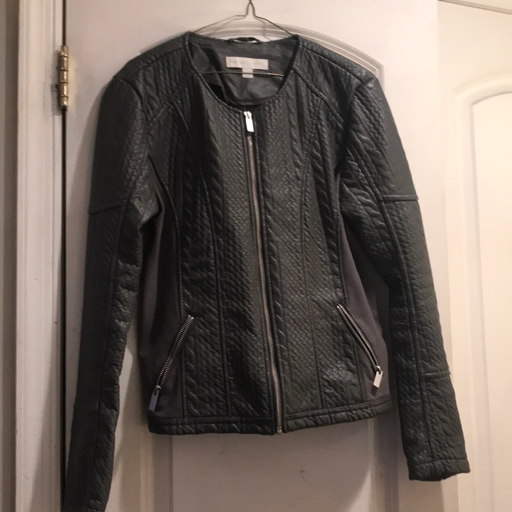 Faux leather jacket